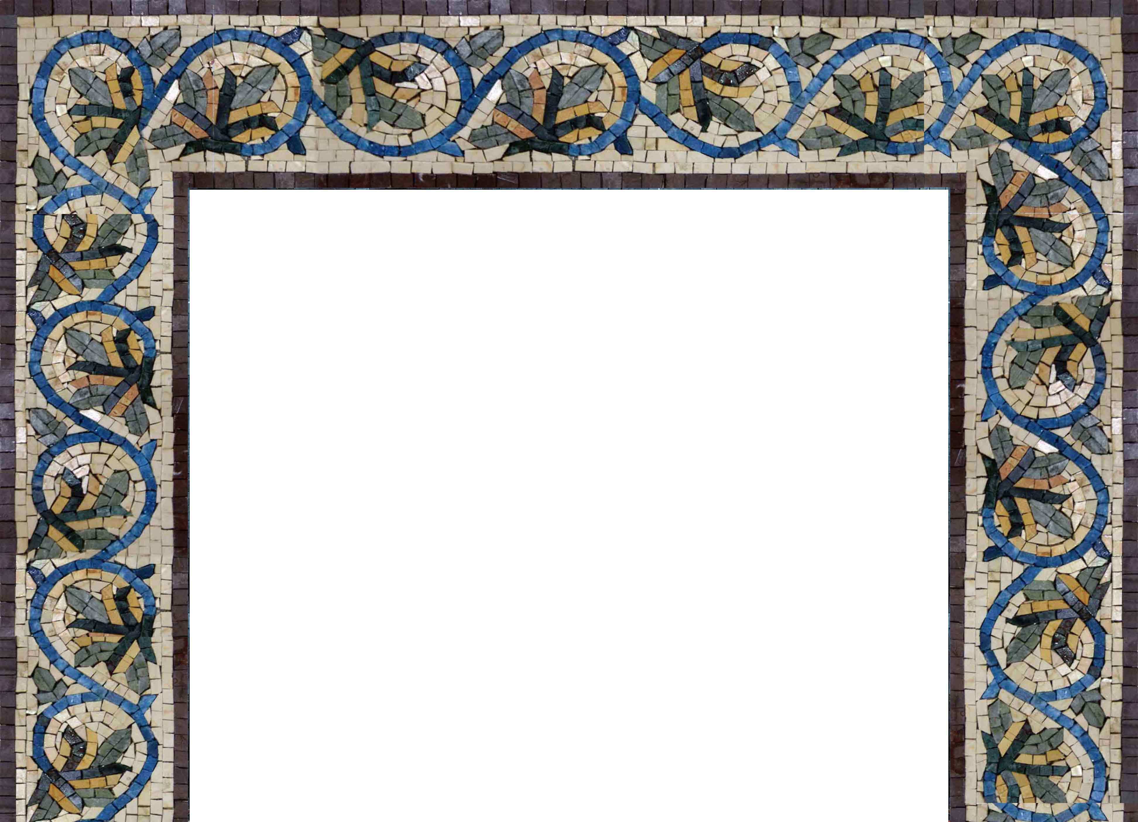 Floral Vine Border - Marble Powder Room Backsplash Mosaic Fireplace Luxury Natural Stone Decor - Mesh Backing - Image 3