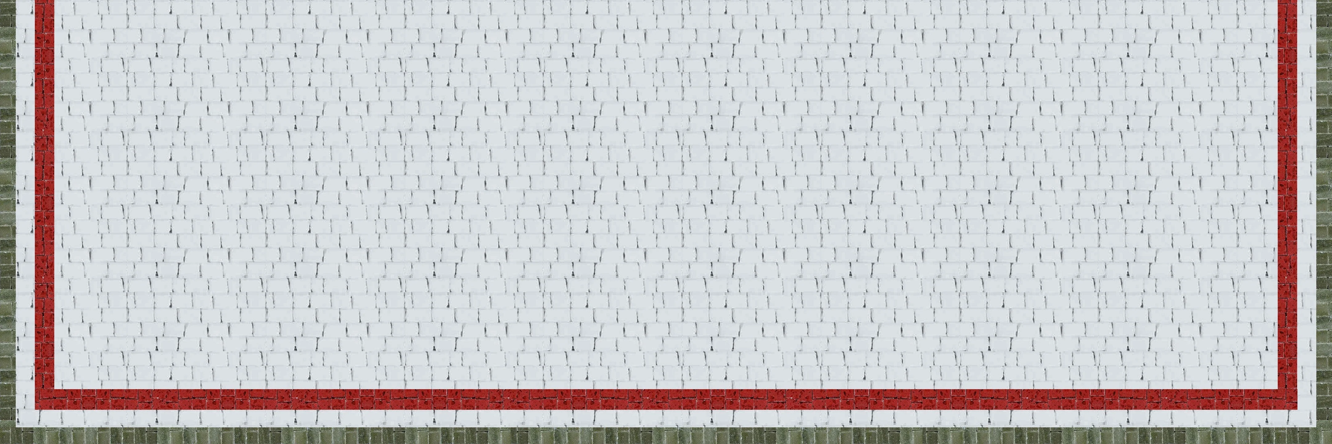 Patterned Field Scene - Mosaic Medallion Modern Fireplace - Mesh Backing - Image 4