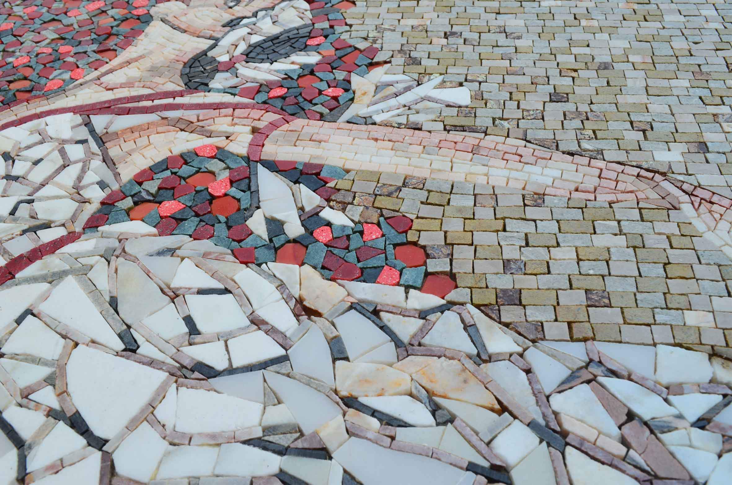 Geometric Figure - Marble Handmade Art Mosaic Designs - Mesh Backing - Image 2