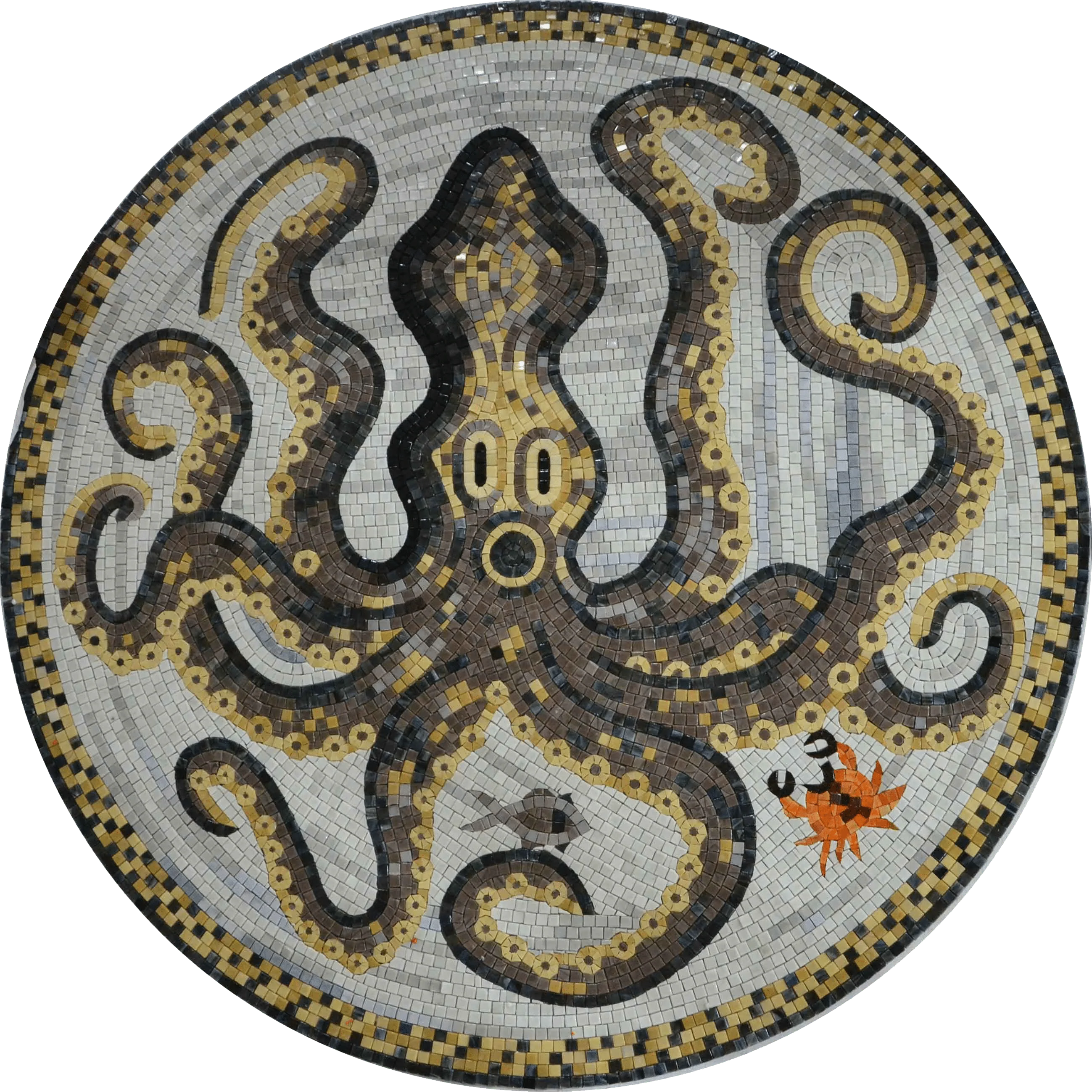 Earthy Octopus Nautical Mosaic Design