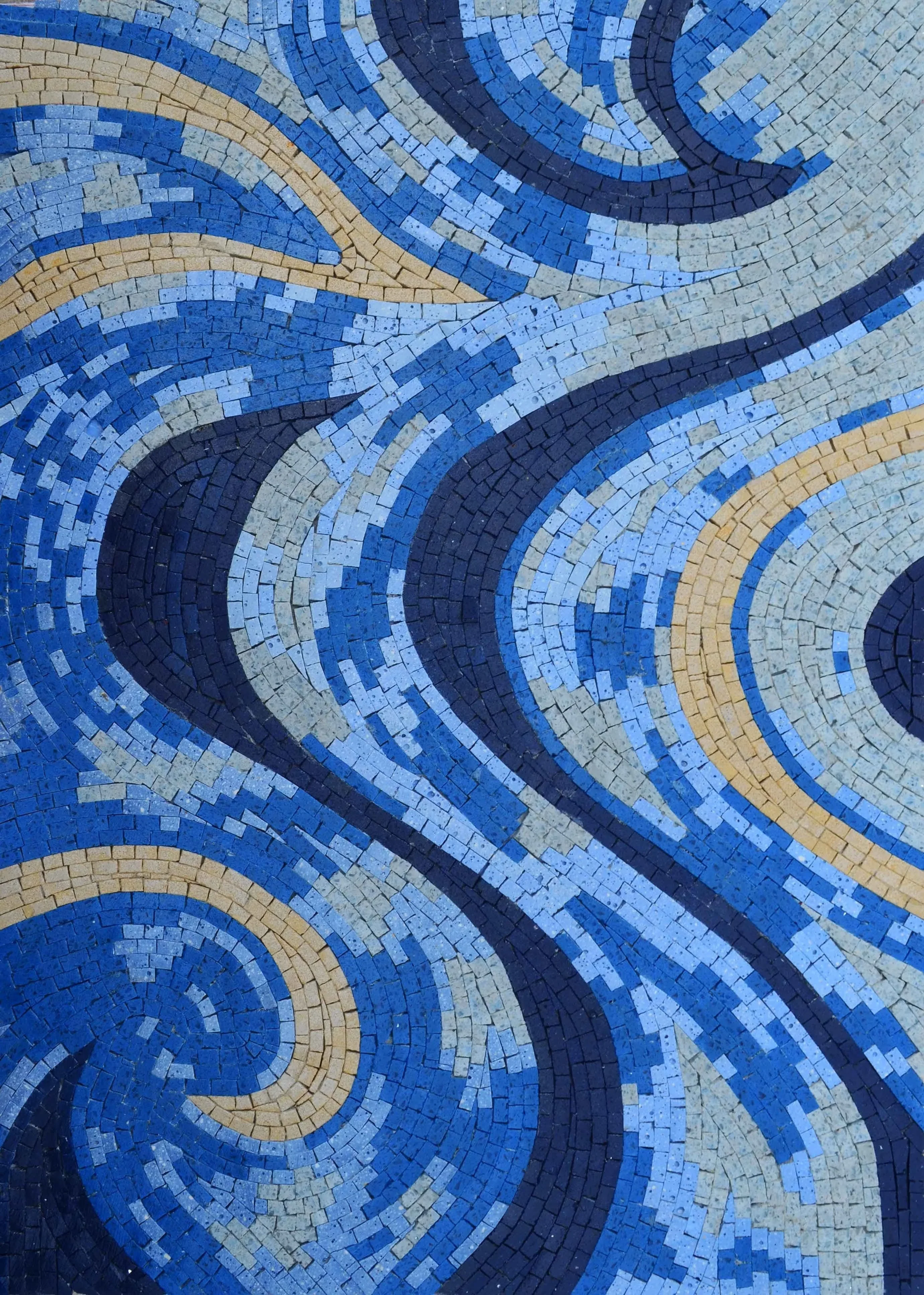 Abstract Artist - Marble Mosaic Flowing River Patterns Sistine Patterna - Mesh Backing