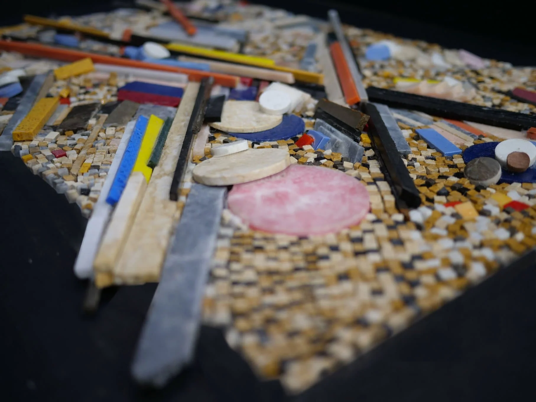 Geometric Linear Design - Mosaico Mosaic Abstract Art - Mesh Backing - Image 2