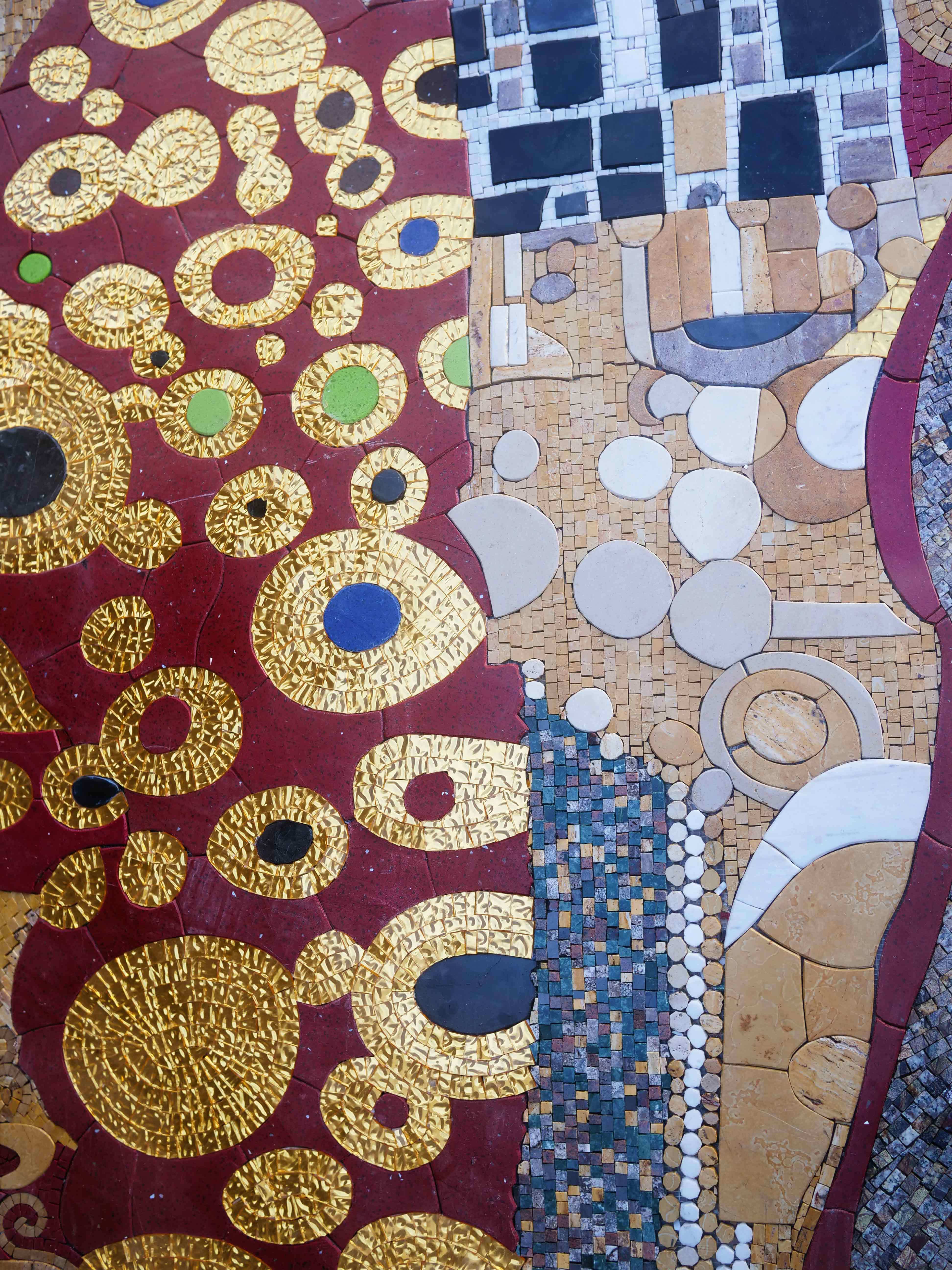 Geometric Figures Art Tapestry Time Abstract - Contemporary Tile Murals Mosaic The - Mesh Backing - Image 3