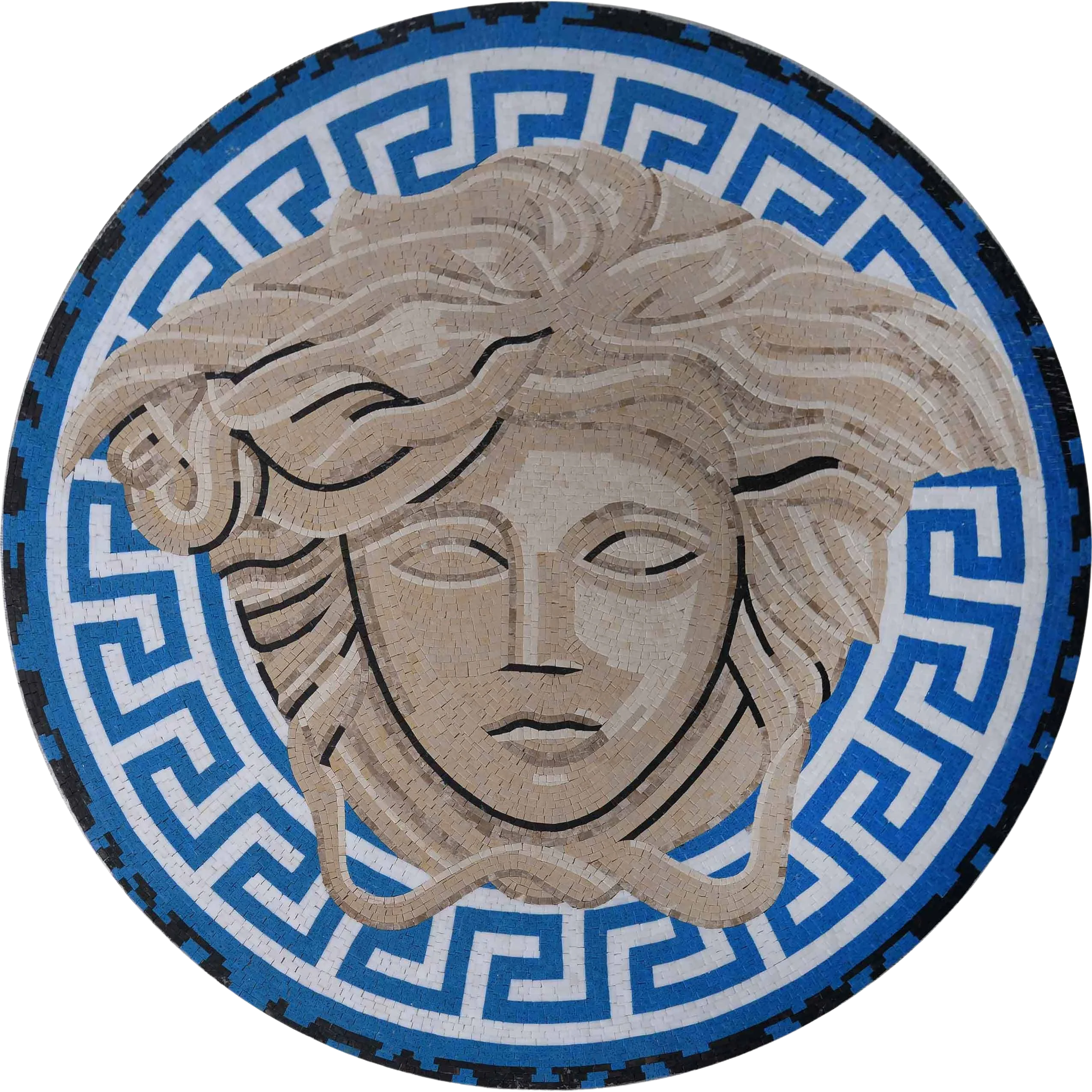 Mosaic Design - Versace Medusa | Luxury Handcrafted Natural Stone