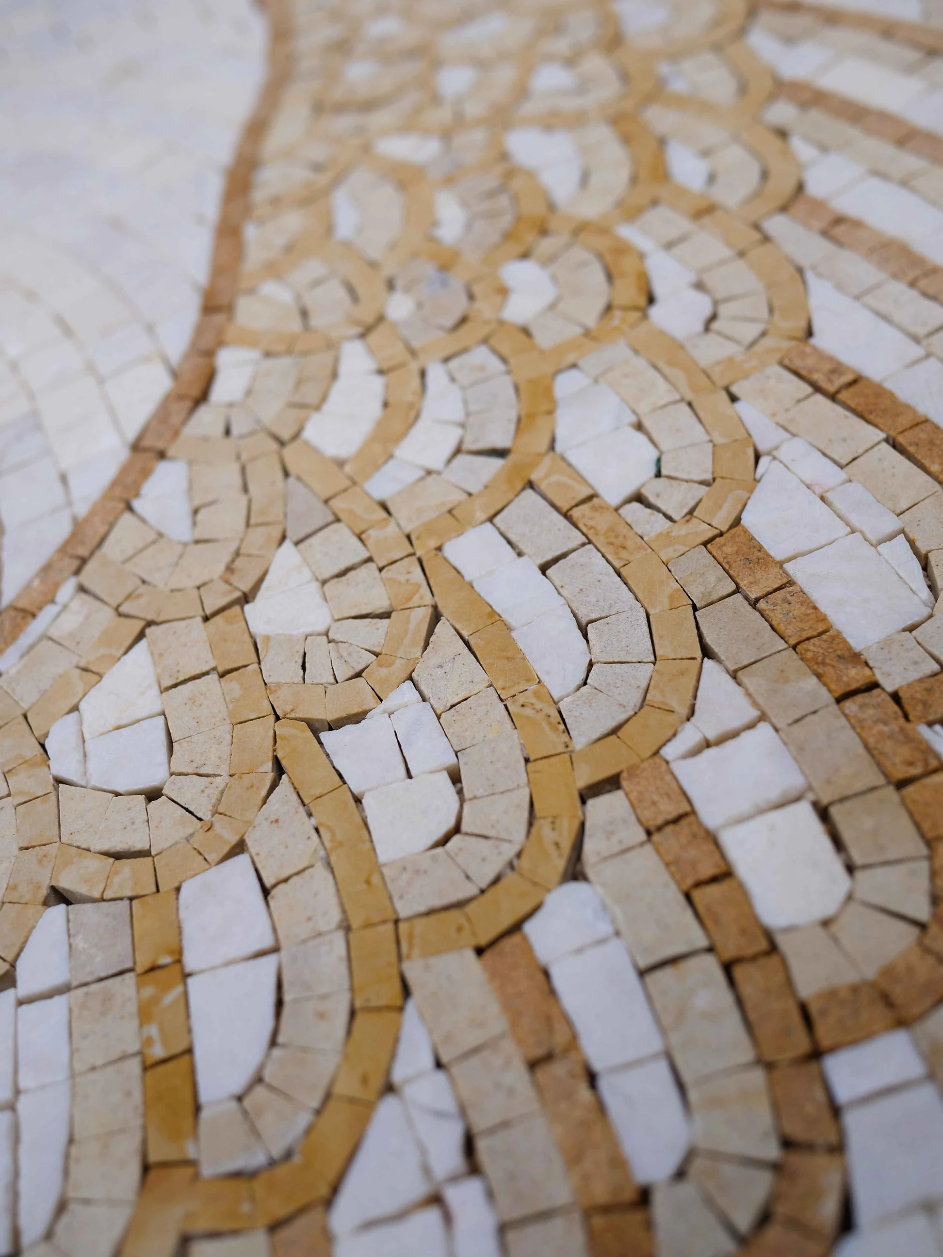 Dove Love Geometric Art - Floral Mosaic Tile Majestic - Mesh Backing - Image 2