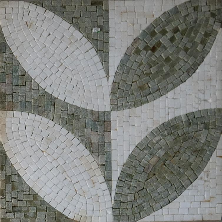 Green And White Accent Mosaic Design - Image 4