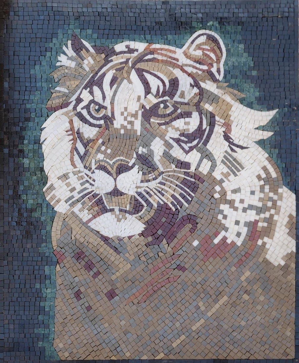 Mosaic Art For Sale- Mighty Tiger - Image 3