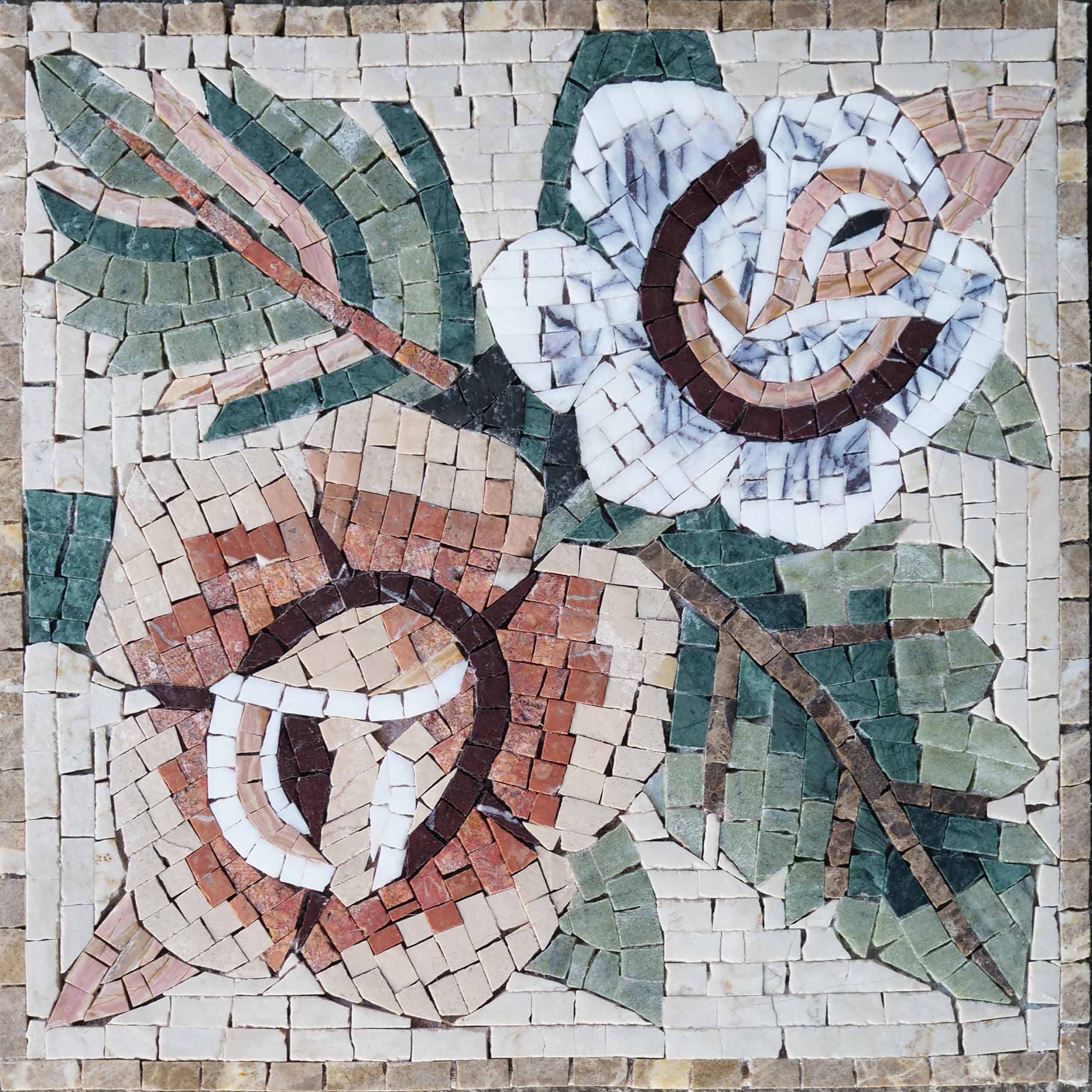 Pattern Arrangement - Floor Mosaic Tile Patterns - Mesh Backing