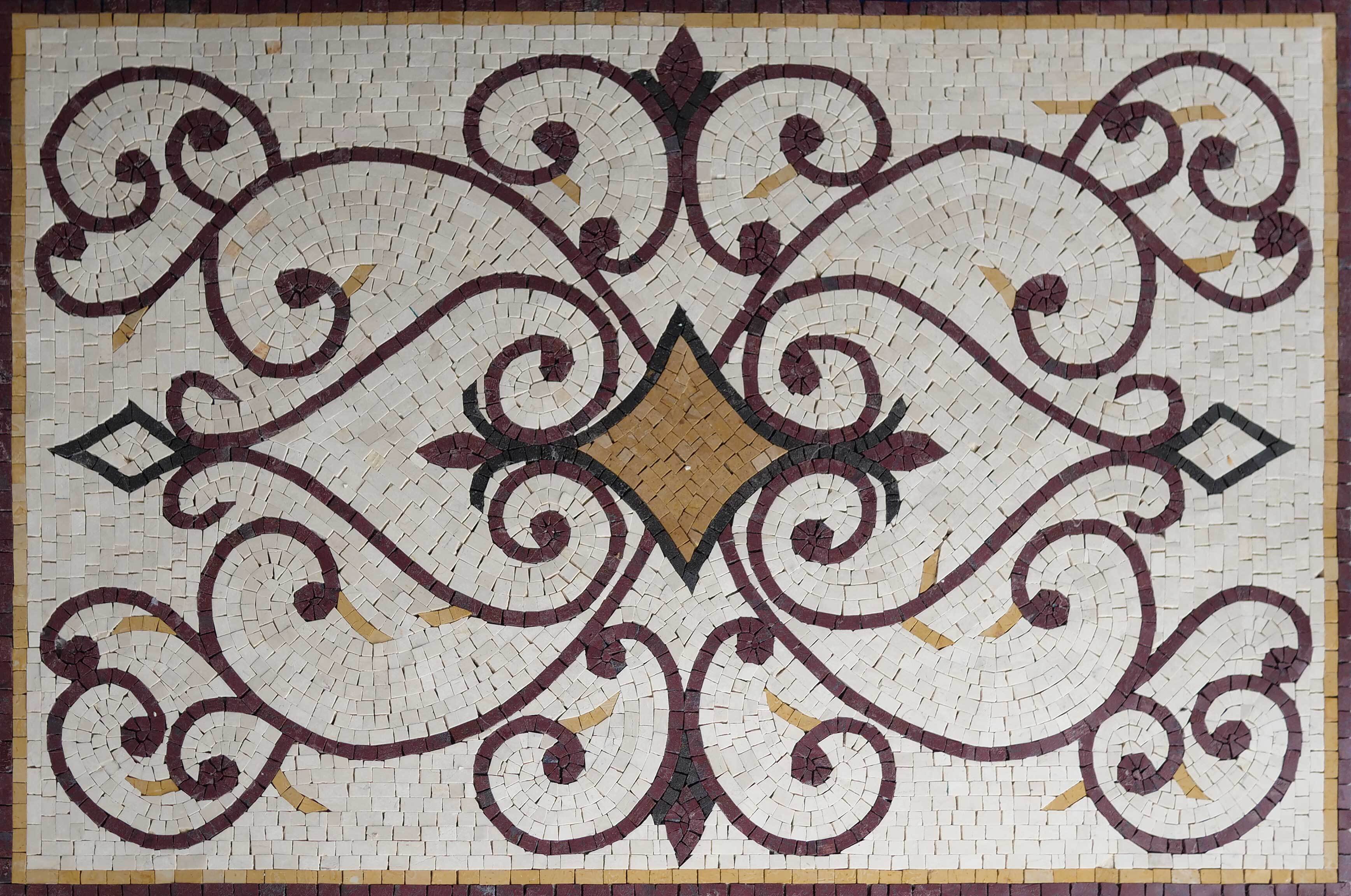 Varinad's Rectangular Rug Mosaic Tile Art - Image 2