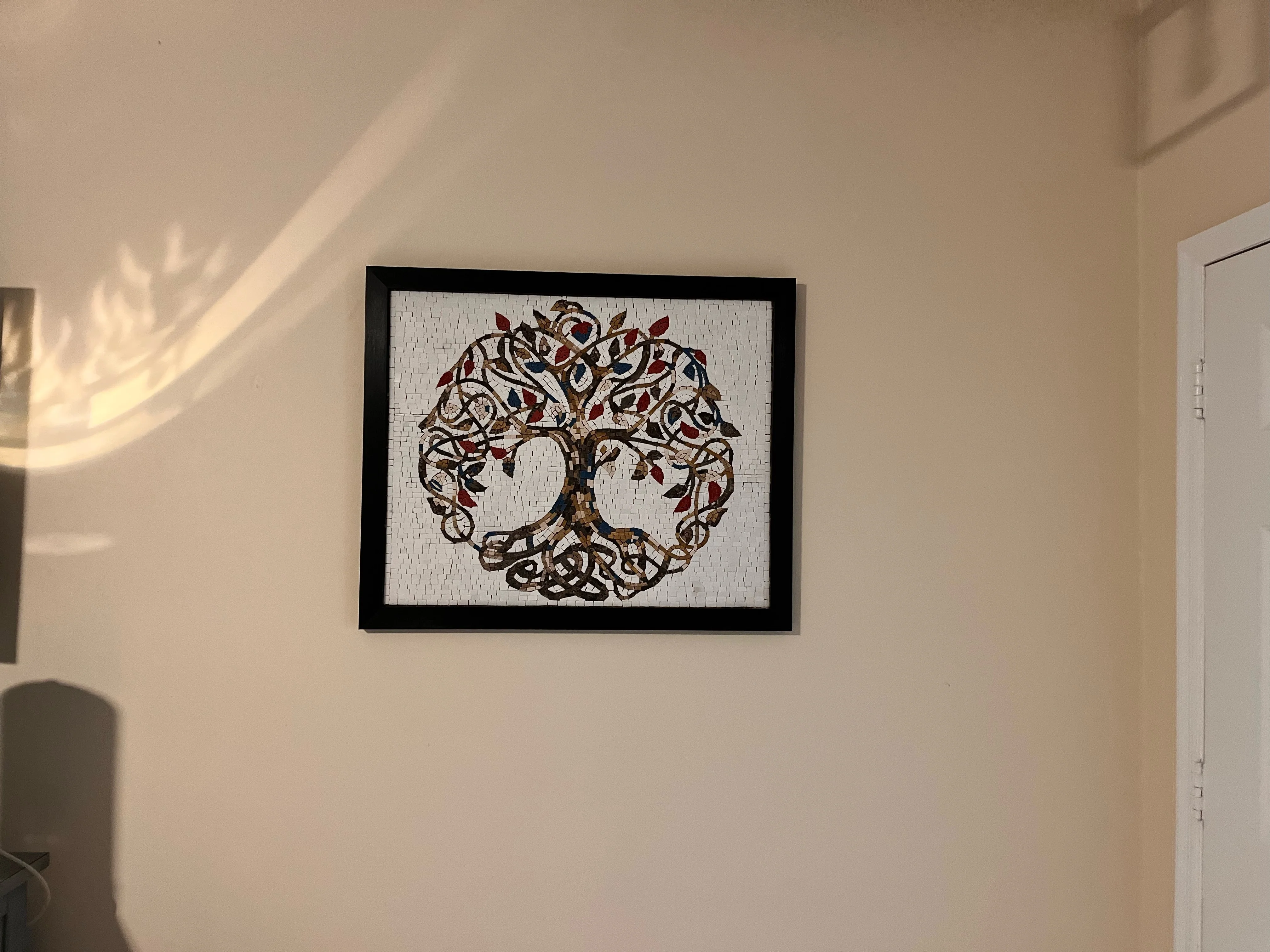 Tree Life - Marble Impressionist Mosaic Luxury Handcrafted Art - Mesh Backing - Image 3