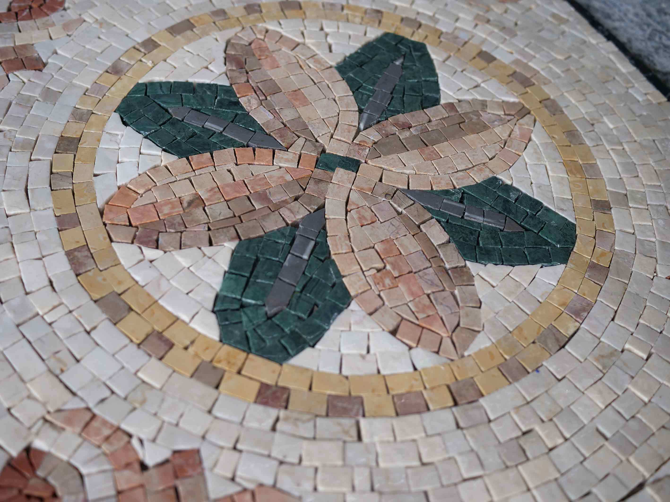 Lotus Artwork Flower - Unique Home Decor Mosaic - Mesh Backing - Image 2