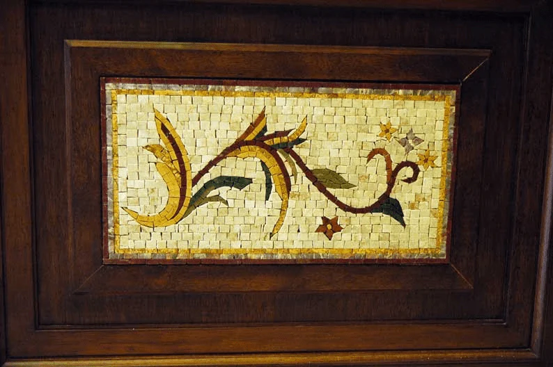 Floral Vine Pattern - Mosaic Wall Murals Insert - Mesh Backing - Image 3