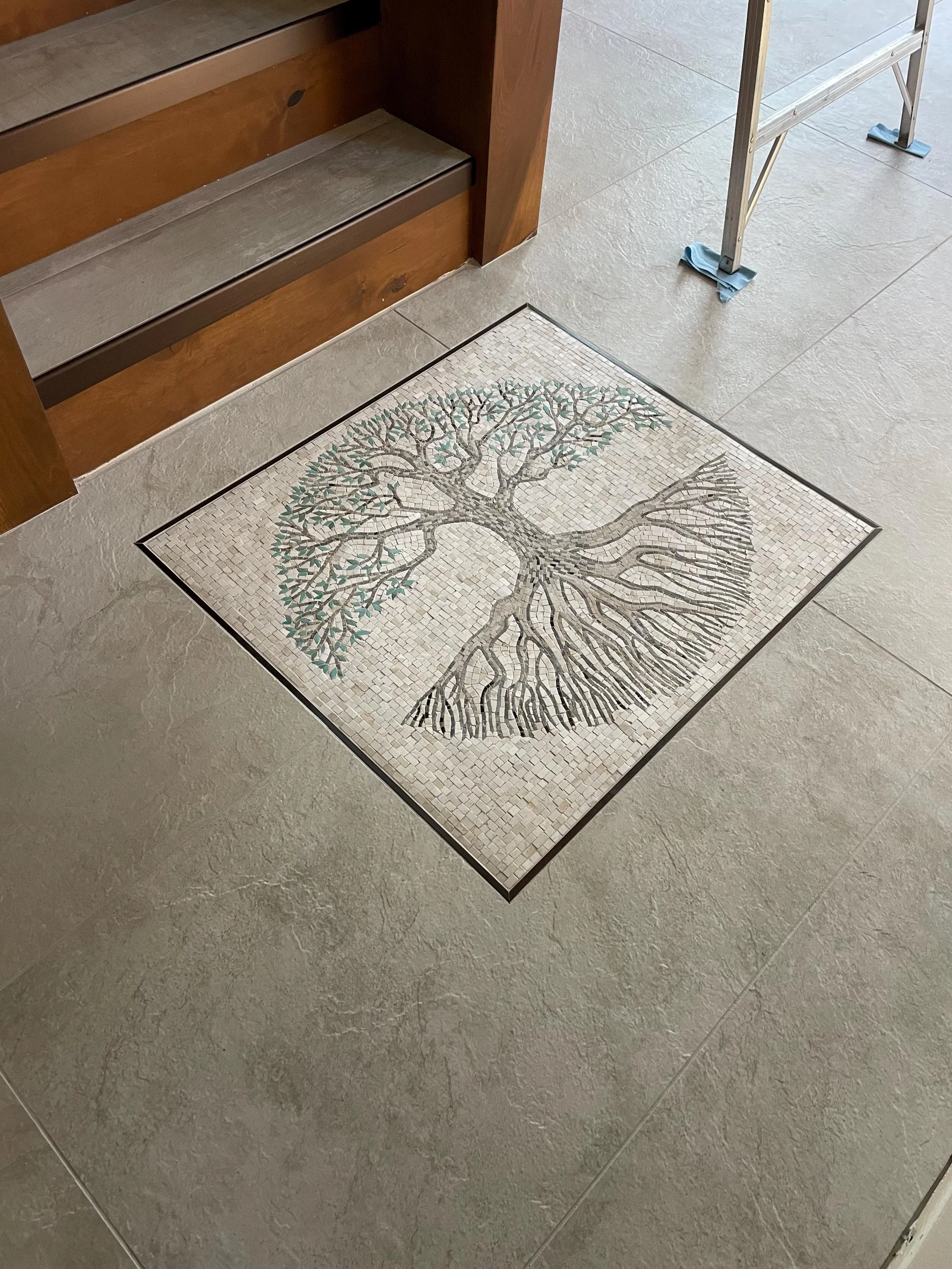 Eternal Tree Life - Marble Mosaic Tile Art - Mesh Backing - Image 5