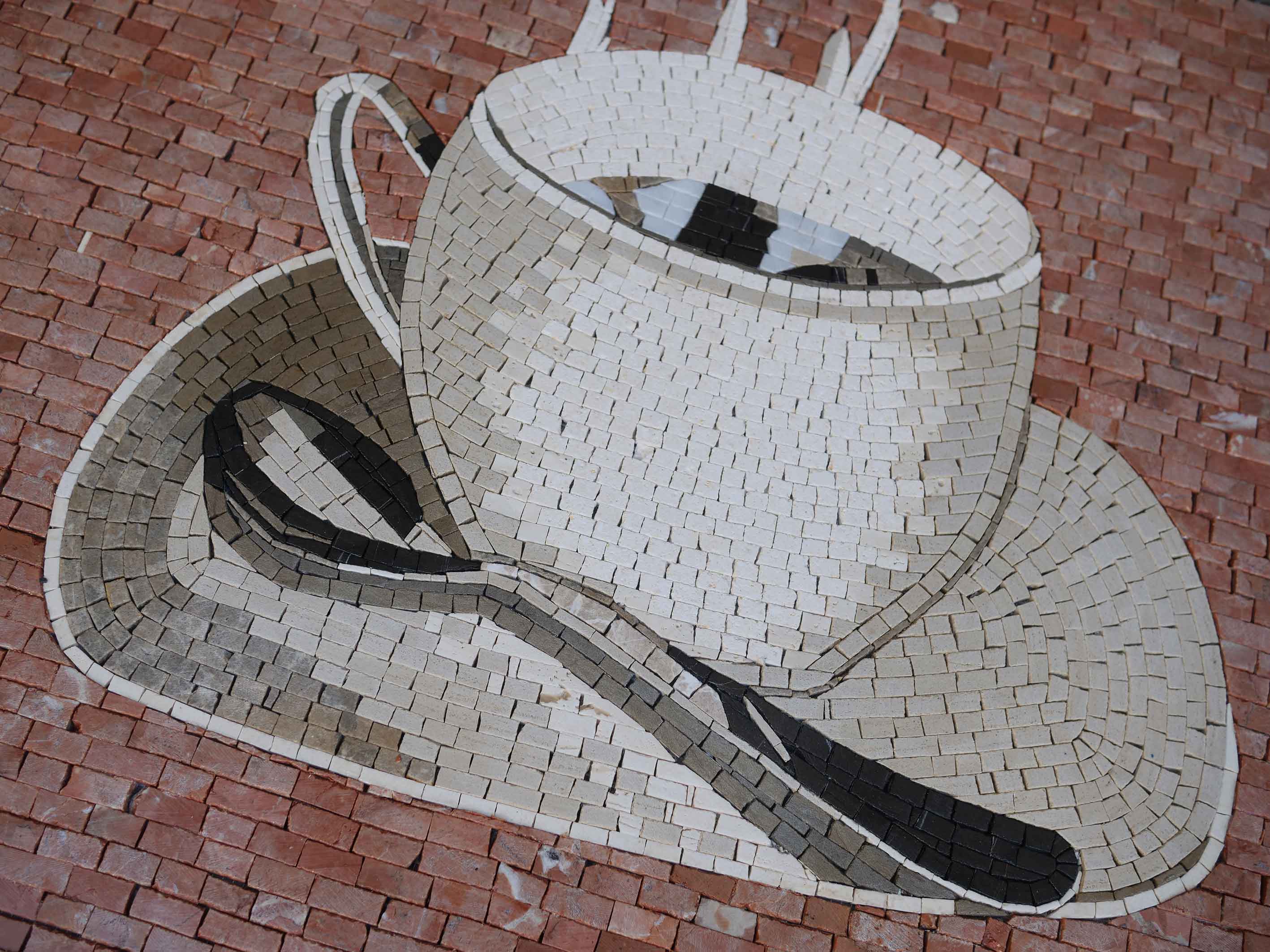 Coffee Art - Marble Mosaic - Mesh Backing - Image 2