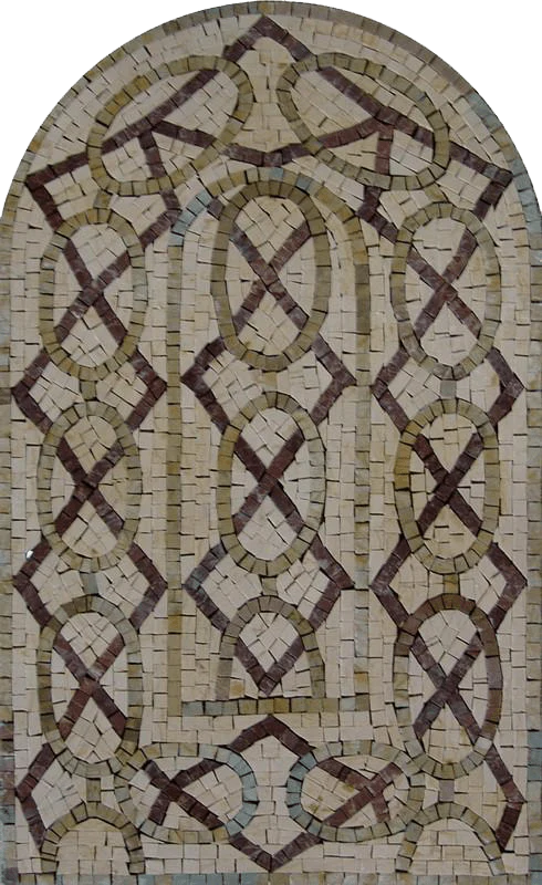 Arched Marble Mosaic - Elina