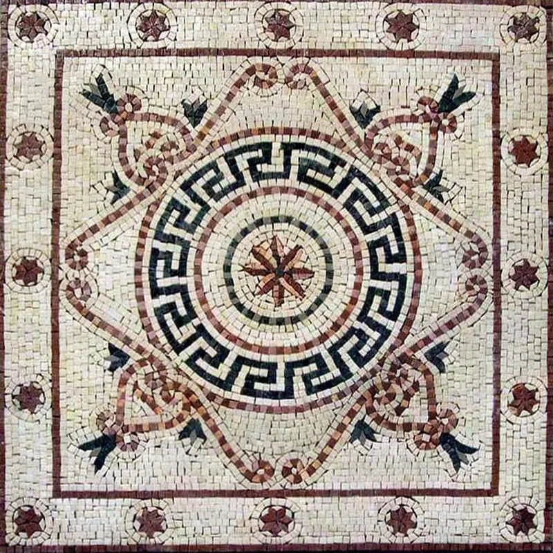 Hepta Design - Marble Mosaic Greek Floor - Mesh Backing