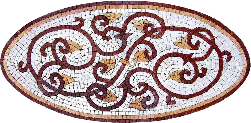 Oval Mosaic Artwork - Anastasia