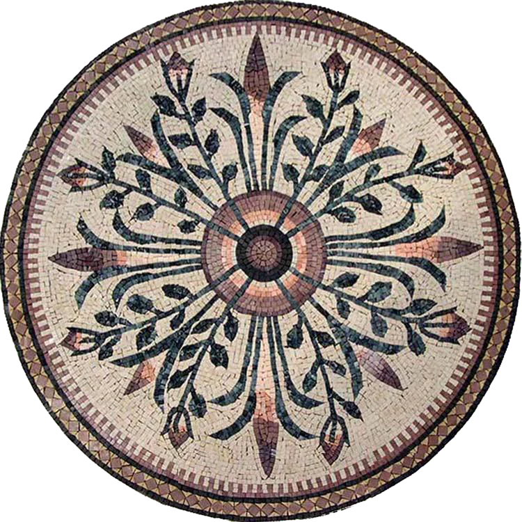 Round Flower Mosaic - Ada
