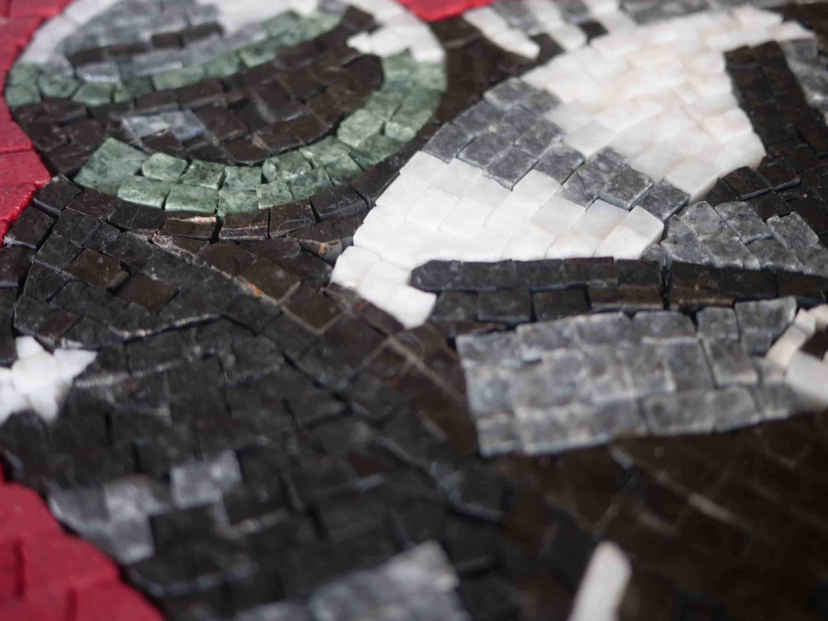 Mosaic Artwork - The Black Biker | Luxury Handcrafted Stone Art - Image 2