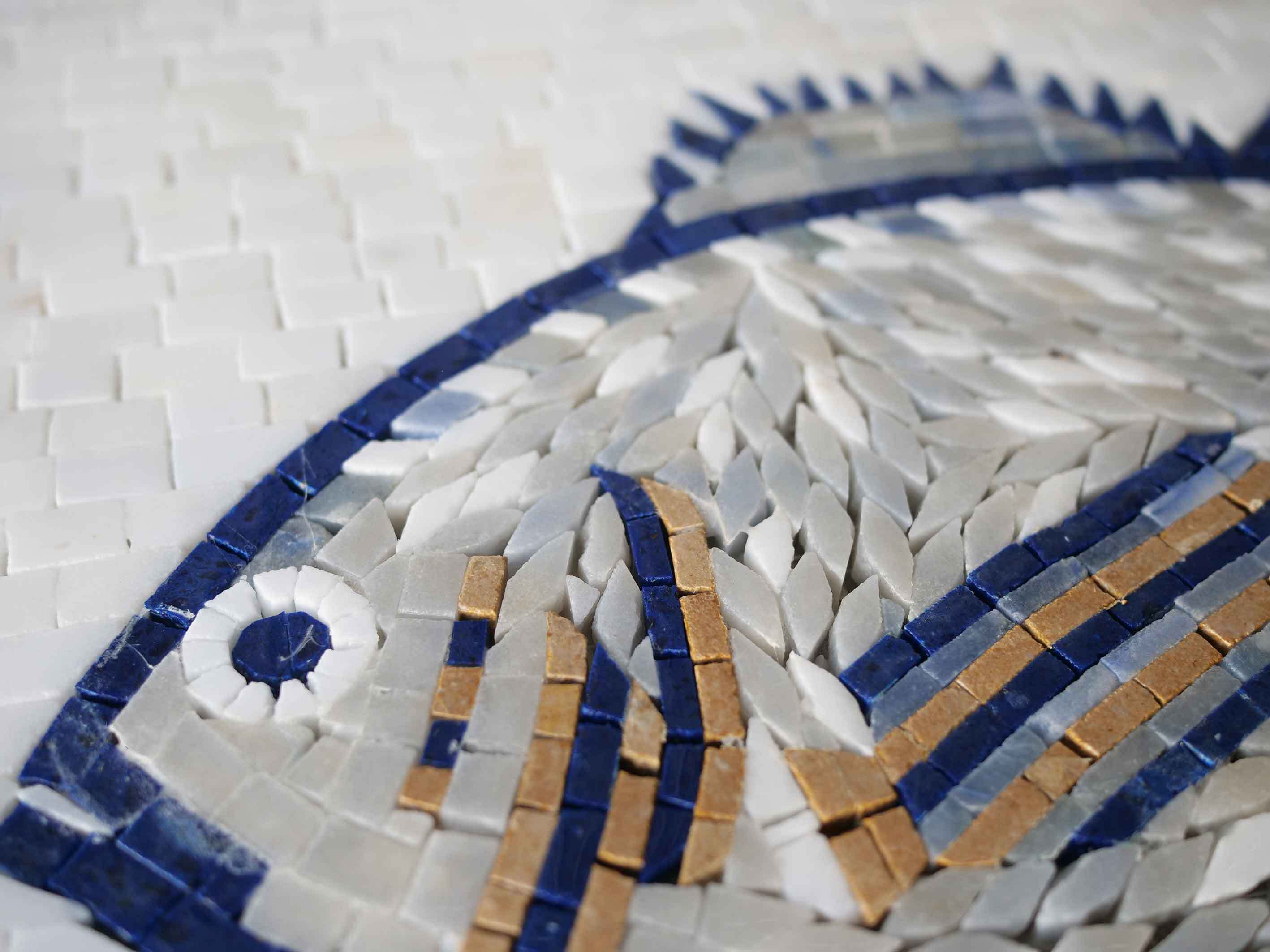 Swimming Fish Motif - Home Renovations Ideas Mosaic - Mesh Backing - Image 2