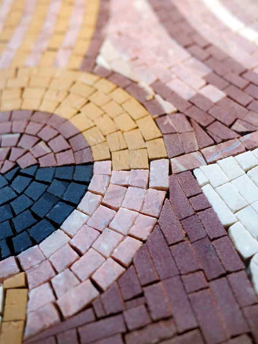 Close Guitar And Piano Stone - Mosaic Art For Wall - Mesh Backing - Image 2