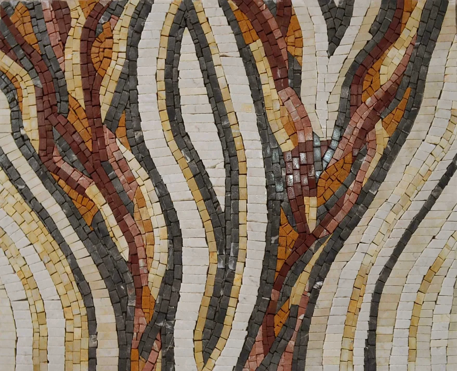 Abstract Snake Pattern Mosaic