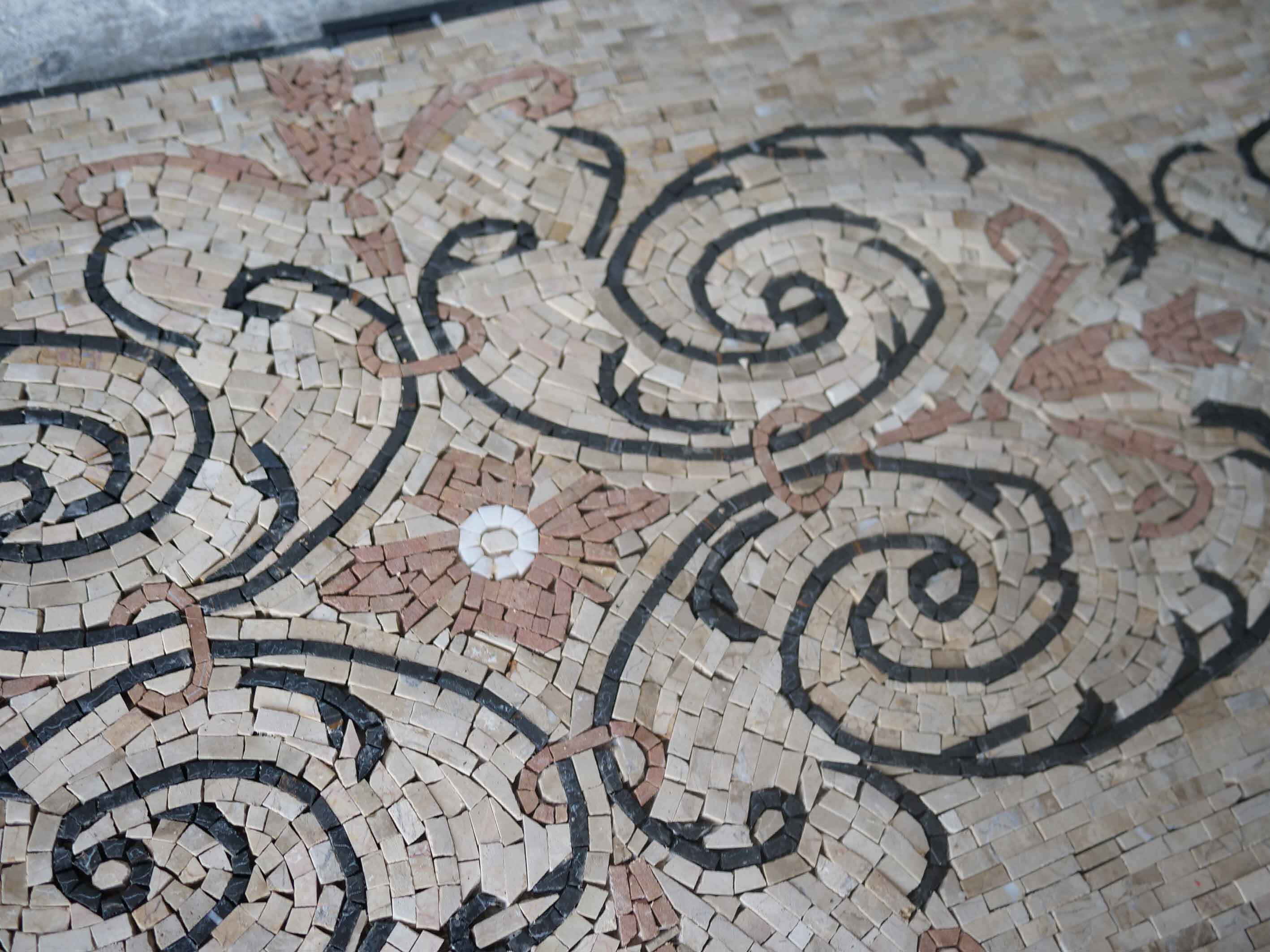 Royal Geometric Design - Byzantine Mosaic Pattern - Mesh Backing - Image 2