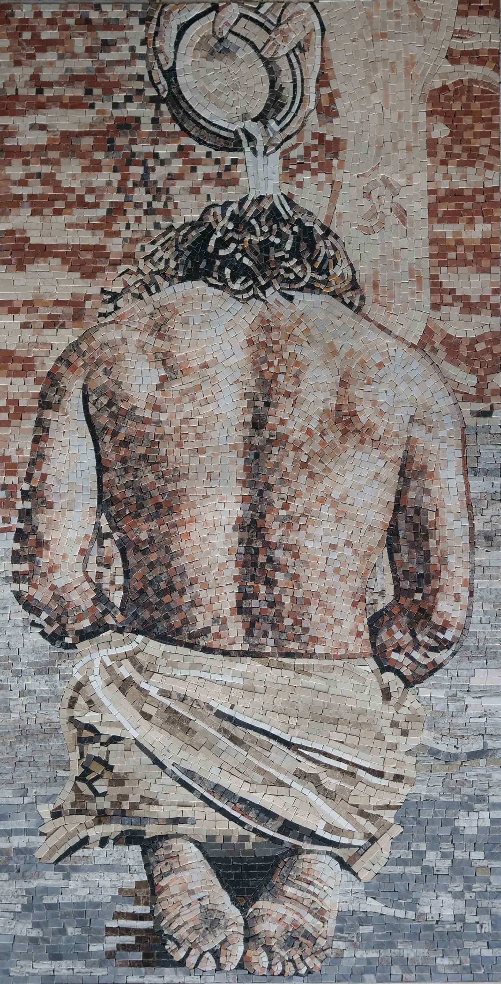 Christian Figure - Mosaic Garden Art - Mesh Backing