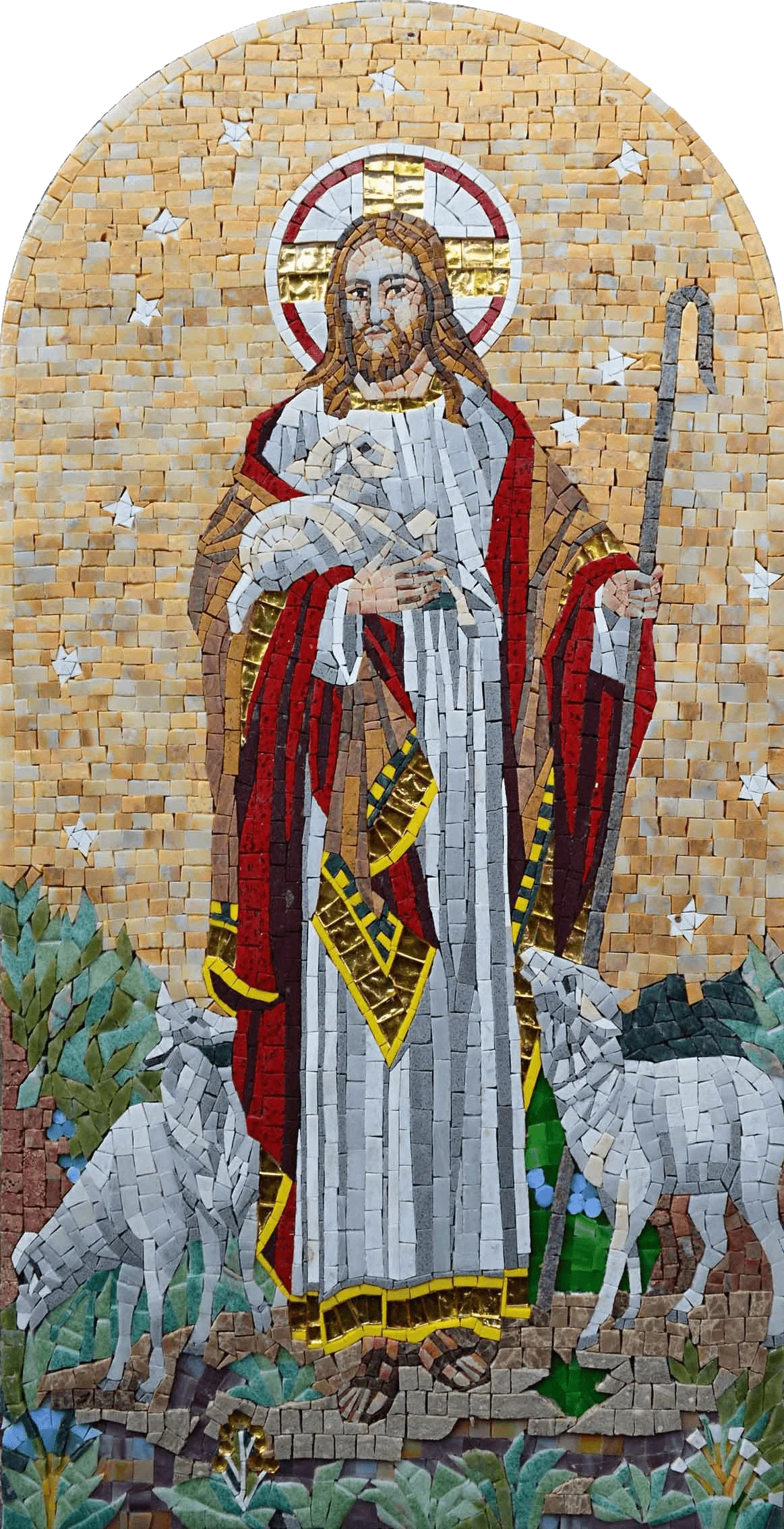 Jesus The Shepherd- Custom Mosaics