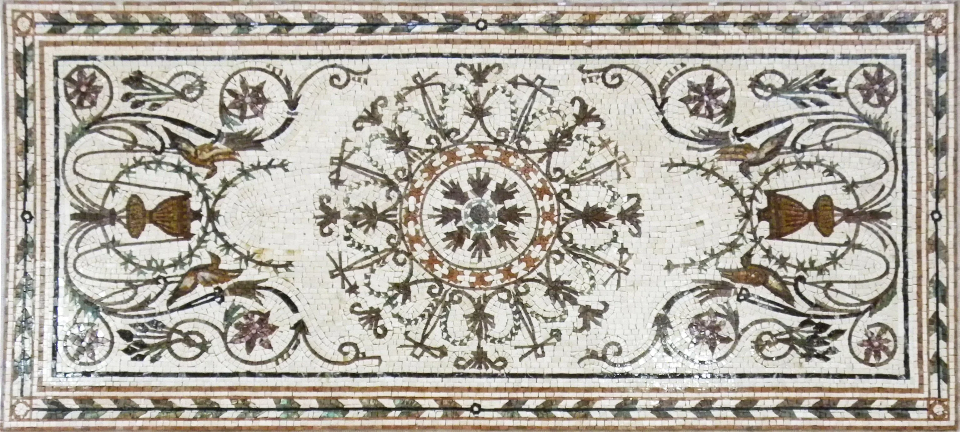 Floor Mosaic Stone Art Tile Handmade