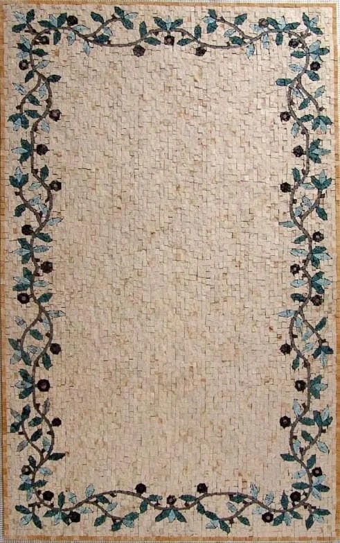 Rectangular Marble Mosaic - Olive