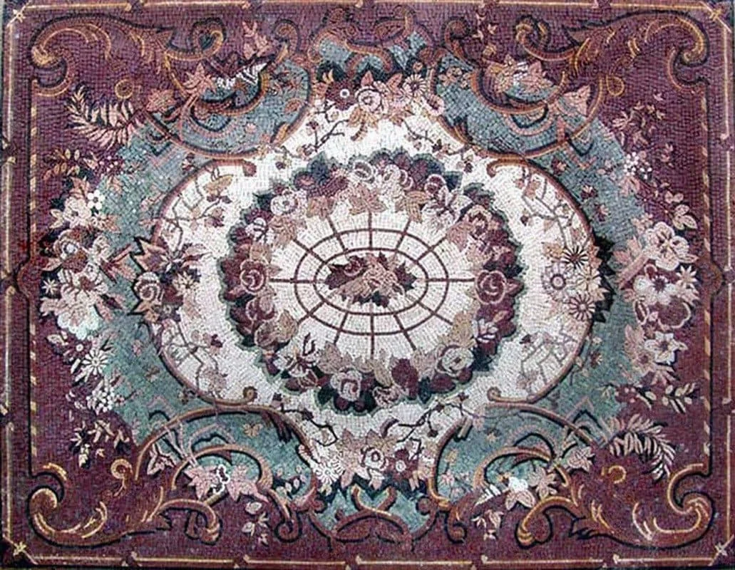 Red Rug Marble Mosaic