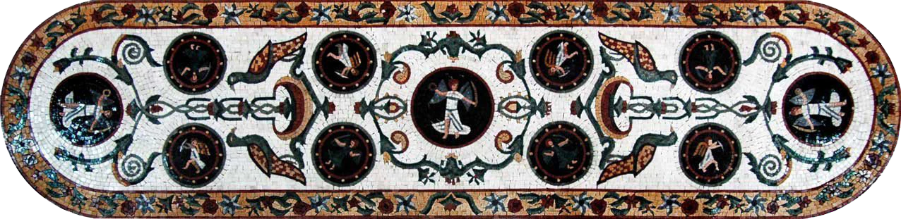 Rug Runner Floor Mosaic - Amoretti