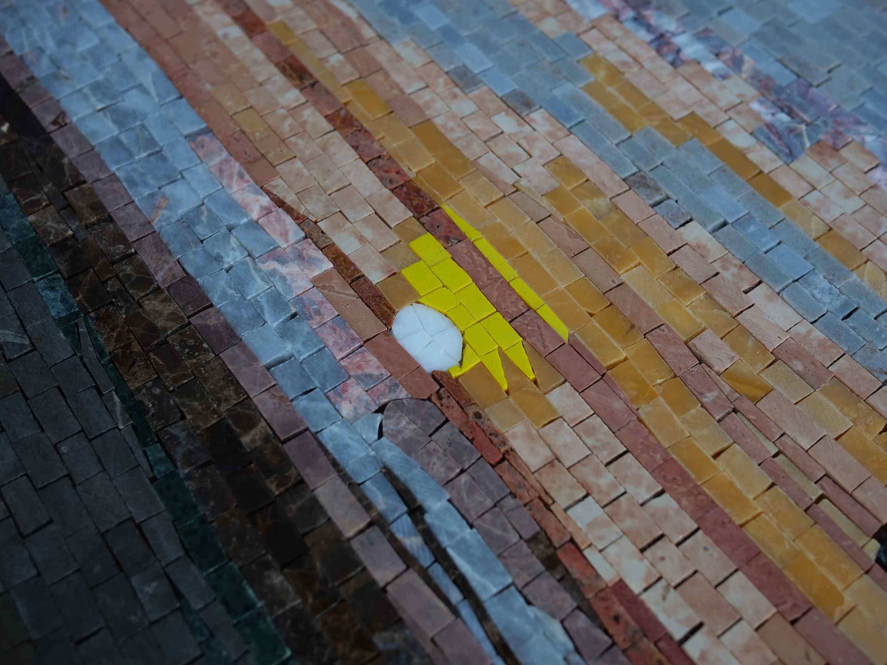 Geometric Beach Art - Mosaico Mosaic Sunset - Mesh Backing - Image 2